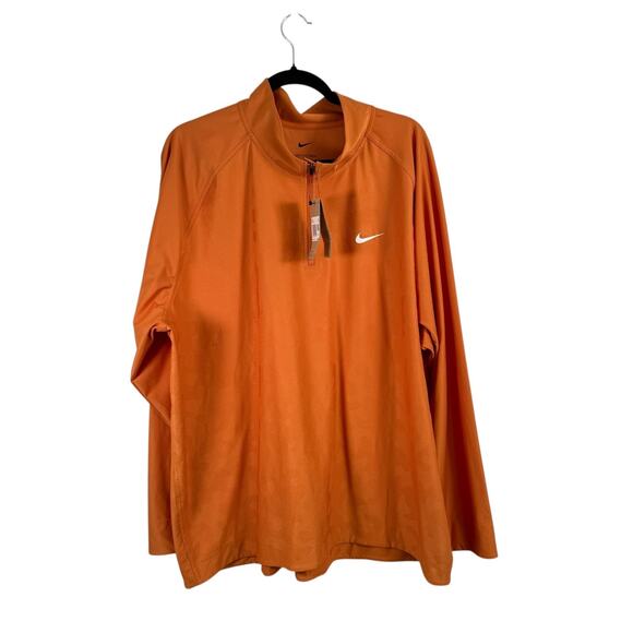 Nike Golf Dri-Fit ADV Tour Half Zip Pullover Orange NEW READ Mens 3XL - Picture 1 of 8